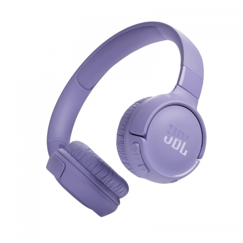 JBL Tune 520BT Wireless On-Ear Headphones, Pure Bass Sound, 57H Battery With Speed Charge, Hands-Free Call + Voice Aware, Multi-Point Connection,Lightweight and Foldable - Purple